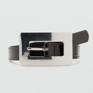 MANGO Belt Dark Brown